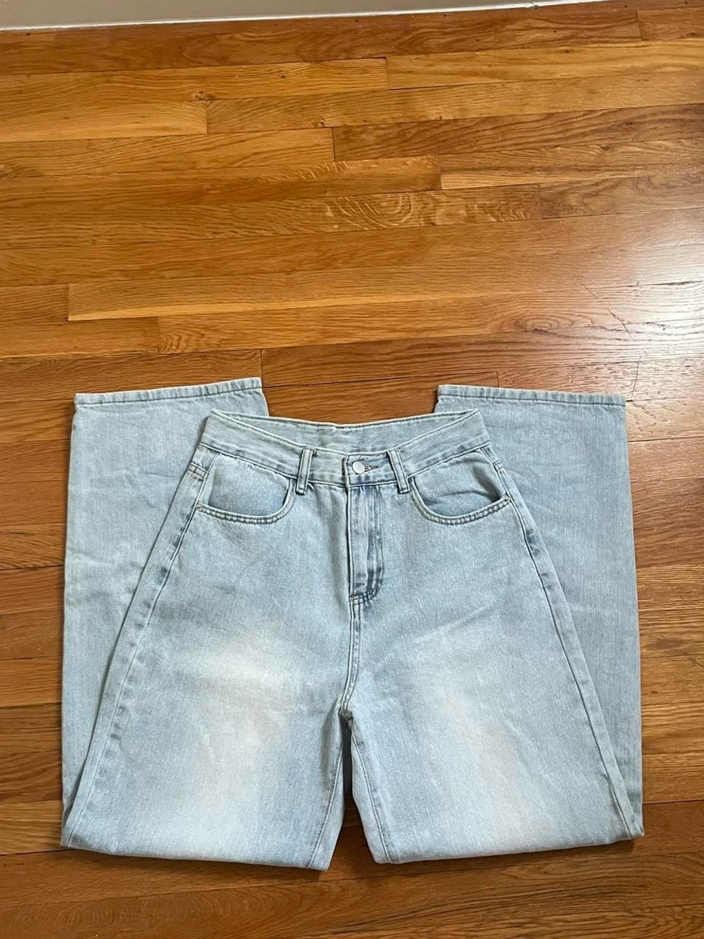 lewkin wide leg straight jeans